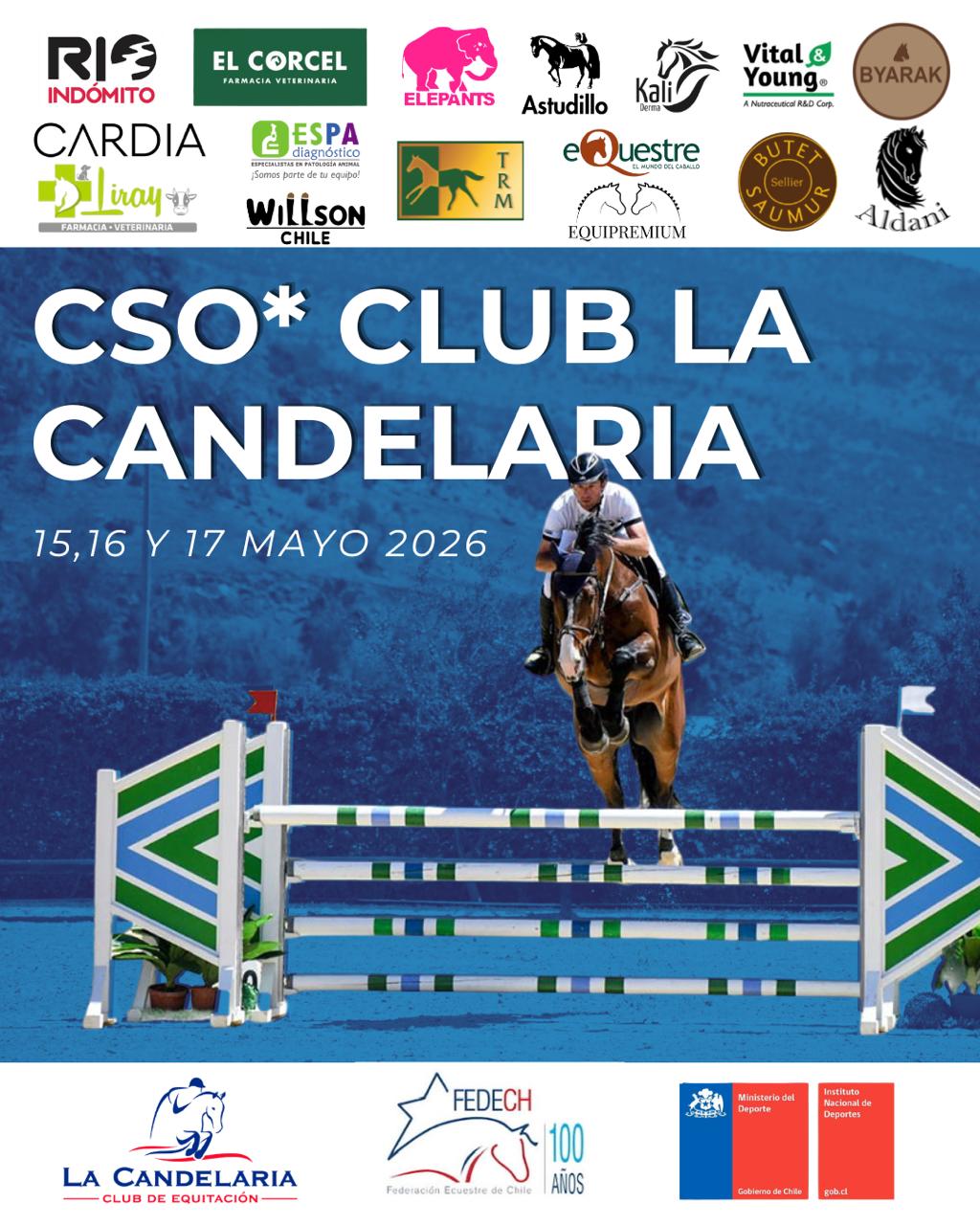 CSO 1* CLUB DE EQUITACION LA CANDELARIA 15.16 Y 17 DE MAYO 2026