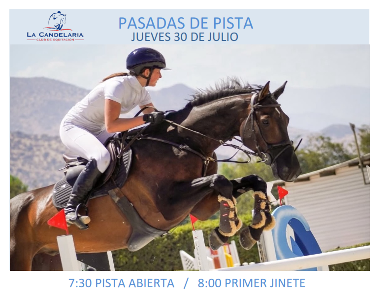 PASADAS DE CANCHA CLUB DE EQUITACION LA CANDELARIA 30 JULIO 2026
