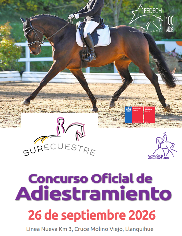 Concurso de Adiestramiento Club Surecuestre 26 de Septiembre de 2026