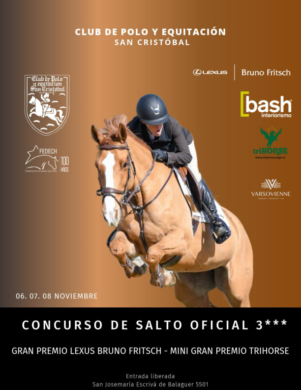 CONCURSO DE SALTO OFICIAL 3*** NOVIEMBRE CLUB DE POLO Y EQUITACIÓN